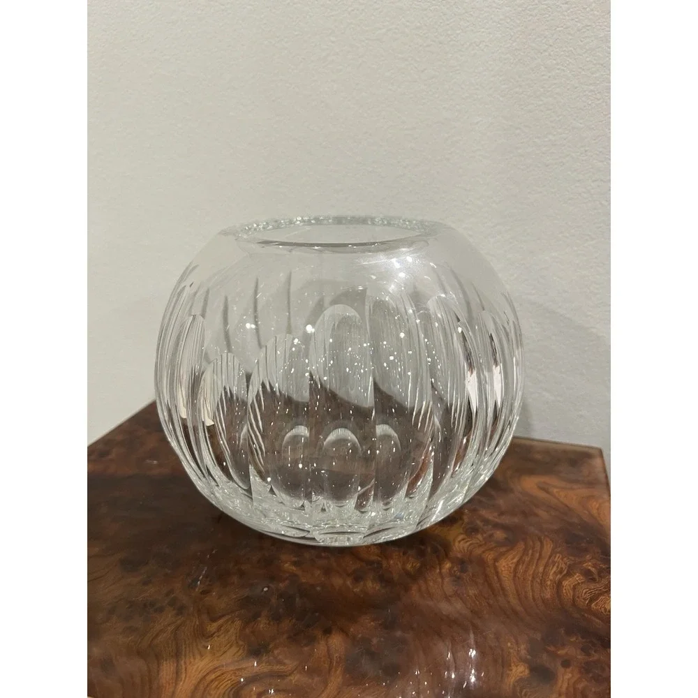 St Louis Crystal France Vintage Clear Cut Crystal Vase 7
